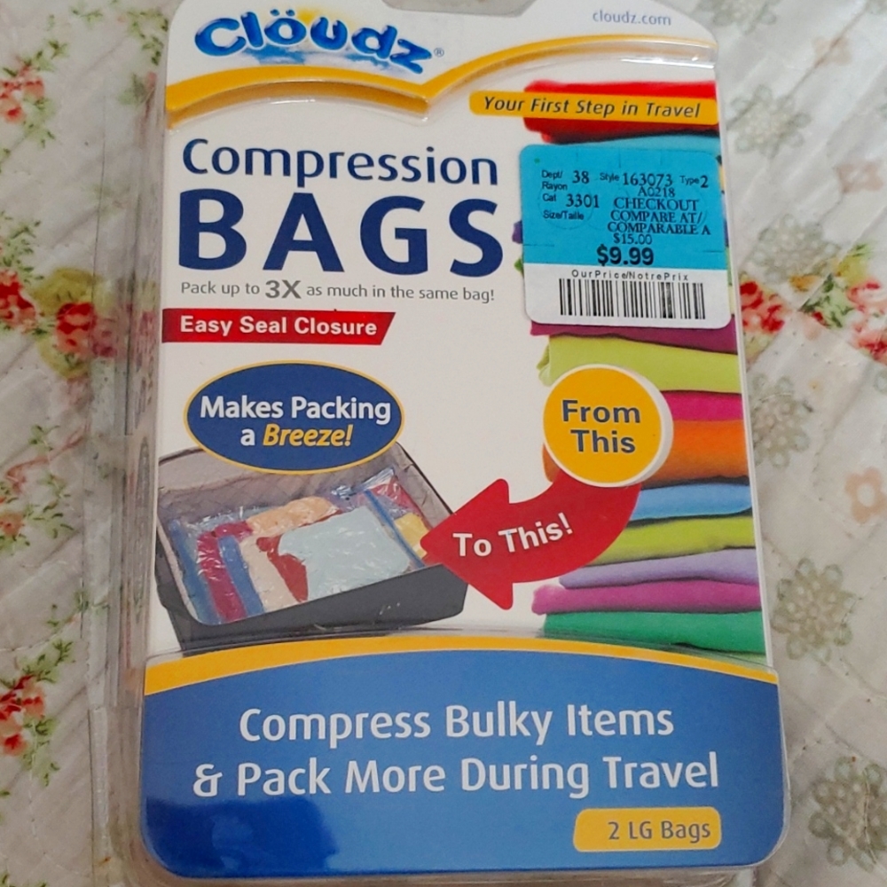 Compression Bags for travel by Cloudz.